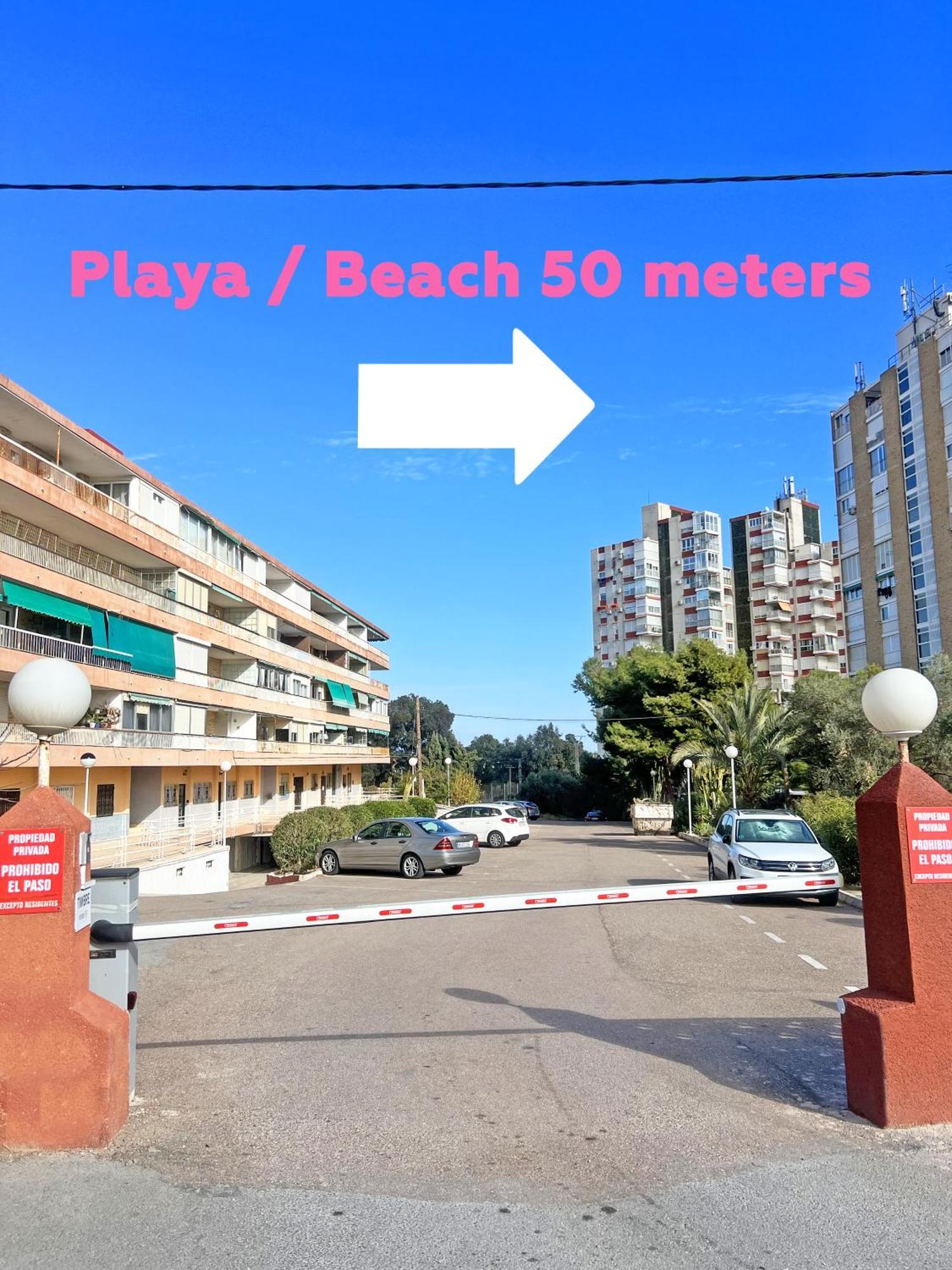 A 100M De La Playa. 2 Hab. A/C Apartment Alicante Exterior foto